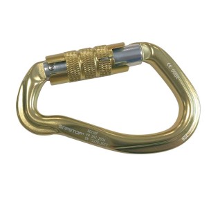 MOSQUETON, TWIST LOCK type poire, Aluminium, 23 KN