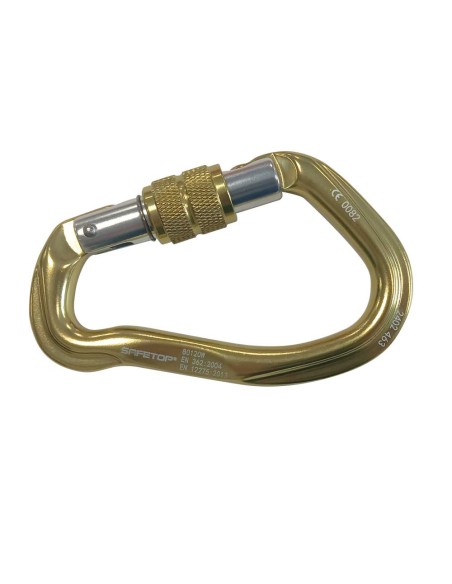 MOUSQUETON à vis en forme de poire 23kN en aluminium