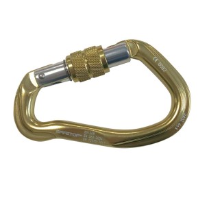 MOSQUETÓN de rosca, 21mm en forma de pera 23kN hecho de aluminio