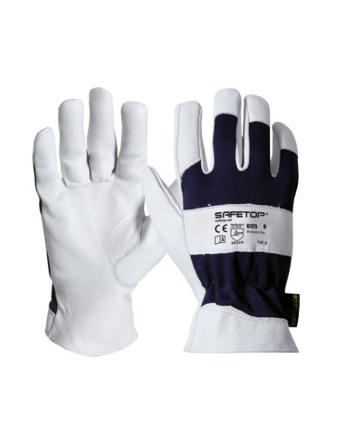 MICHIGAN FLEX, guanto in poliestere e pelle fiore di capra