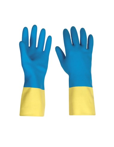 POWER BICOLOR, kemisk handske i tvåfärgad latex-neopren