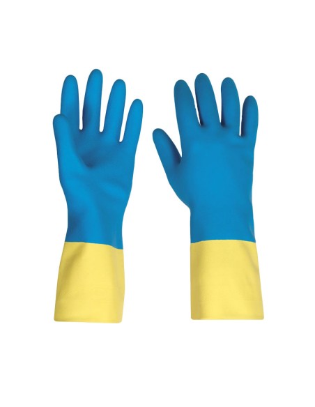POWER BICOLOR, kemisk handske i tvåfärgad latex-neopren