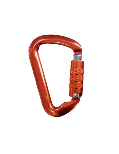 MOSQUETÓN TRILOCK av aluminium med trippellås 30 KN