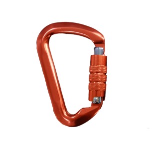 MOSQUETÓN TRILOCK, 22mm de aluminio con triple cierre 30 KN