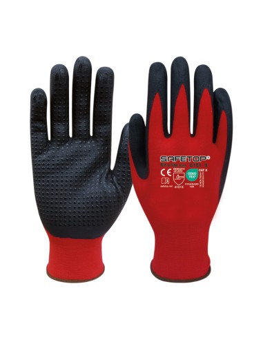 FIT-O-LITE DOTS, luva nitrilo pontos na palma