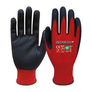 FIT-O-LITE DOTS, nitrile glove with dotted palm