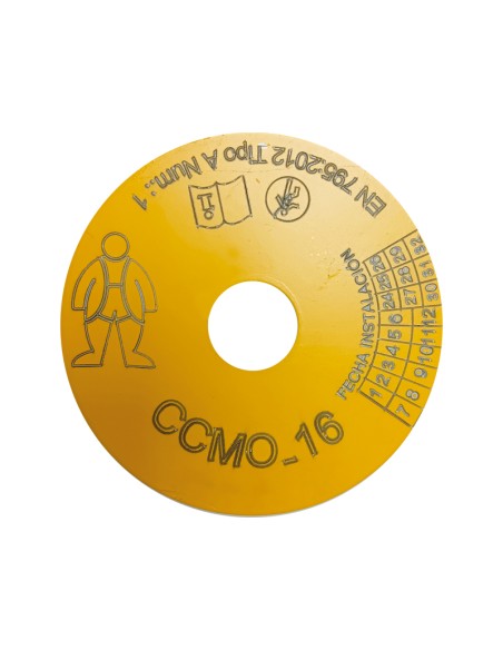 CANCA-P, identification and/or inspection plate for anchors 80174 and 80175