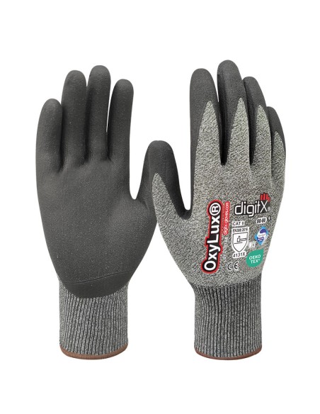 OXYLUX, Gant en nylon-spandex et nitrile satiné
