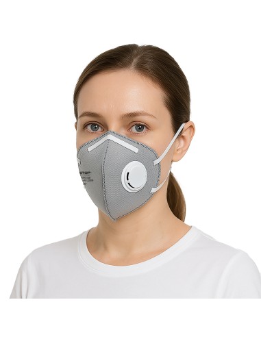 FFP2 NR SÉRIE EMÉ, máscara dobrável vertical carbono