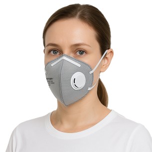 FFP2 NR SERIE EMÉ, maschera pieghevole verticale carbone 2