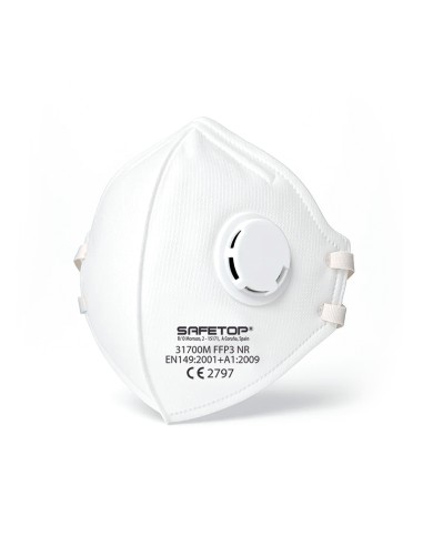 FFP3 NR, mascarilla plegable vertical con válvula
