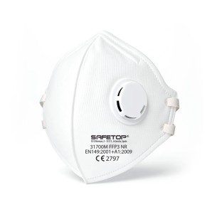 FFP3 NR, masque pliable vertical avec valve