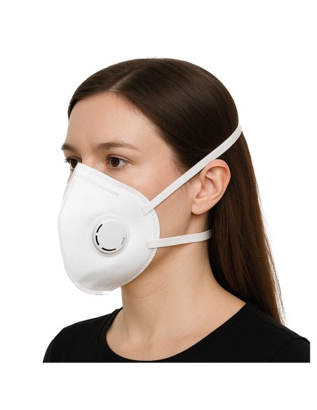 FFP3 NR, vikbar vertikal mask med ventil