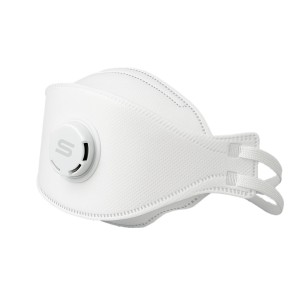 FFP3 NR SÉRIE EMÉ, Masque cimbiforme pliable en 3 panneaux avec valve