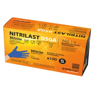 NITRILAST-Blue, heavy duty disposable Blue nitrile glove 4.6 g, Pack of 100 units