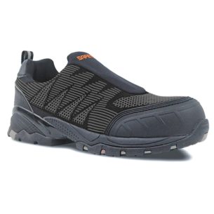 FANGIO, Shoe S1 PL SR slip-on, black, Flexible, Breathable Fabric