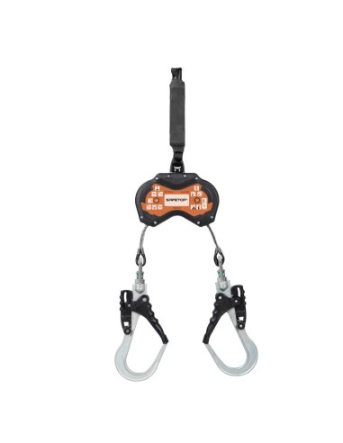 SERIE AS, Doppia fune retrattile con ganci da 50 mm, 140 kg e fattore 2