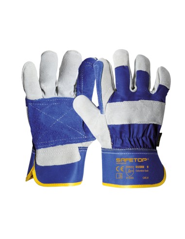 COLUMBIA TASK, cotton-canvas split leather glove