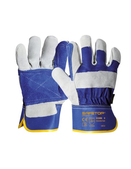 COLUMBIA TASK, cotton-canvas split leather glove