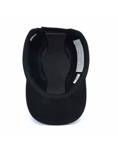 VISIÈRE-CASQUE sportive en coton, noire EN812