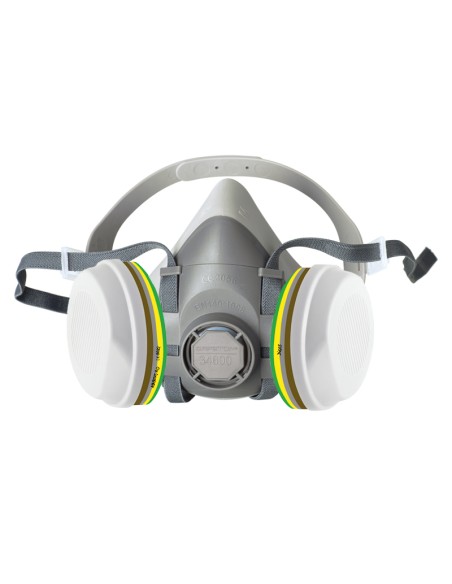 DEMI-MASQUE Série 4600 en TPR hypoallergénique et filtres 34603 ABEK1P3