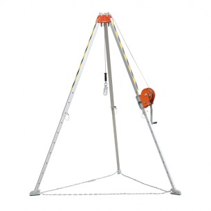 SERIE AS, Kit Esp. confinados con trípode 750 kg+Rescatador 140 kg y 35 mts