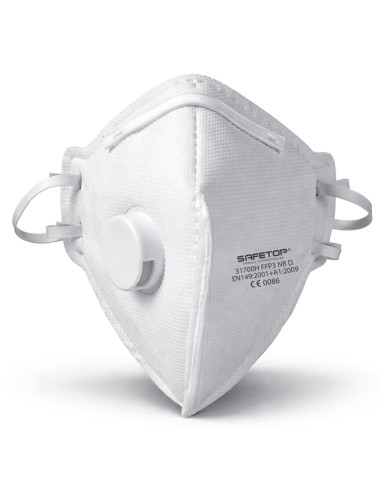 FFP3 NR D, masque pliable avec mousse intérieure et valve