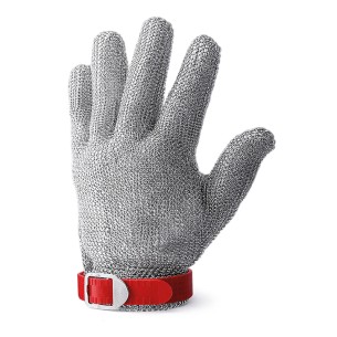 NK-COTE COURT, gant maille acier sangle en plastique