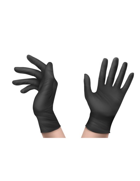 NITRISAFE BLACK, luva descartável Preta-pack 100 un