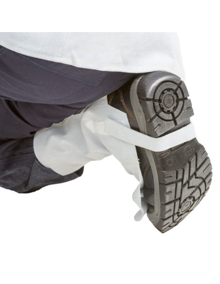 Guêtres en cuir, grises Série Standard, paire