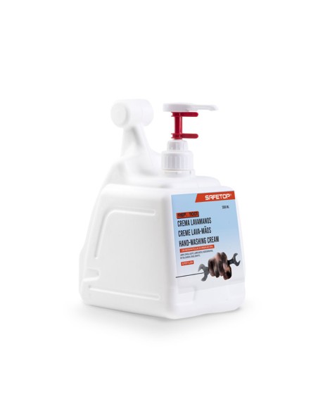 ג'ל safetop לשטיפת ידיים בנוזליות יתר עם מתקן, גלון 3 ליטר