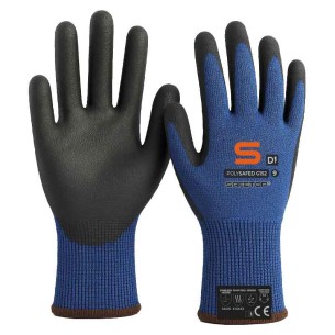 POLYSAFED, Gant Anti-Coupure niveau D couleur Noir 3X43D base fibres techniques, ANSI A4