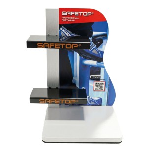 FOOTWEAR DISPLAY, tabletop dimensions 450x300x250 mm