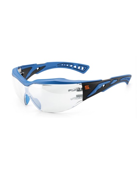 PRISTINA-NEW, Gafa PC Claro FT-N montura bi-Componente, Azul/negro Metal-free, con banda ancha