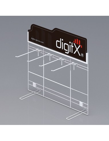 Présentoir de comptoir pour gants Digitx® (540x178x500 mm, 4 crochets)