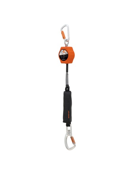 DYNAROLL, Enrouleur avec sangle Dyneema, 2m, 140Kg usage Vertical + Horizontal avec mousquetons