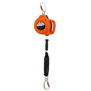 MASTEROLL, Retractable Device 6m Cable, 140Kg Horizontal + Vertical, Carabiners + Absorber