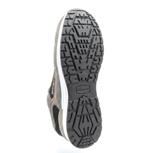 chaussure sport lacets S3S SR FO suède gris/orange 2