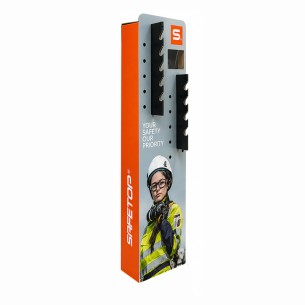 EXPOSITOR DE ÓCULOS, de pé com espelho para 10 óculos W380xD250xH1500 mm