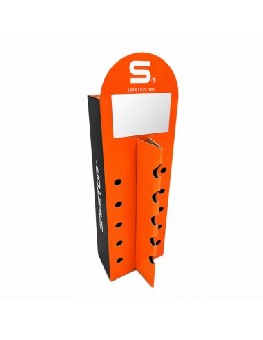 EXPOSITOR DE ÓCULOS, de mesa com espelho para 5 óculos W200xD180xH380 mm cartão