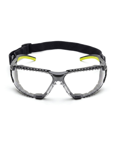 POMPEIA NEW, Sport Glasses black-green Clear lenses + Strap