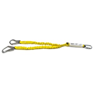 DOUBLE SANGLE ÉLASTIQUE 1,78 m, avec absorbeur et mousquetons