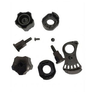NUTS, SCREW AND STOPPER for Airshell. Right-left set