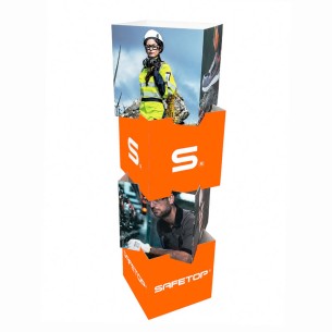 Totem 4 cubes 30x112 cm customised Safetop