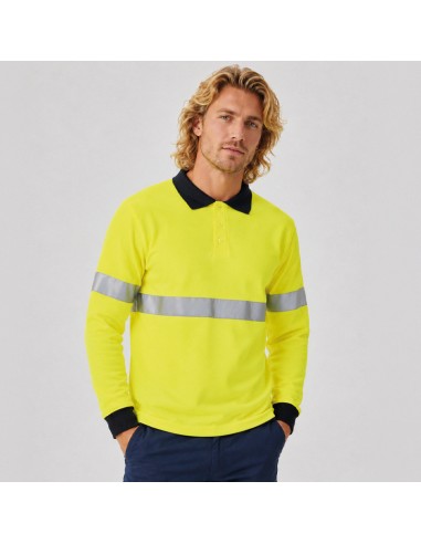 ARAPRO TECH, Polo multiprotección 210 GR +alta visibilidad clase I / II