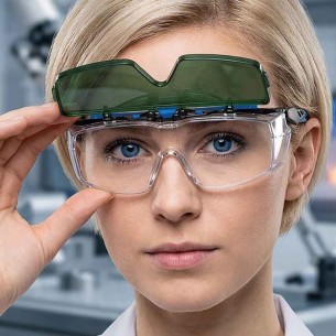 PROFIVE, Occhiali Sovrapposti Flip-Up IR-5 con aggancio per utilizzare con 10606 Praktika 2