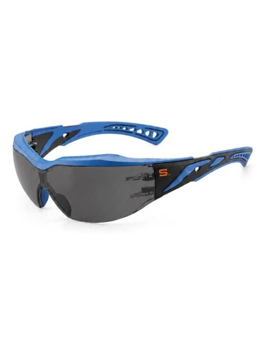 PRISTINA-N Smoked, PC Smoke Goggles FTKN Bi-Component Frame, Blue/Black Metal-free, with Wide Band