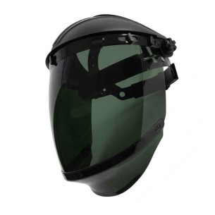 FACEGUARD GREEN Shade 5, Écran avec visière torique DIN-5 avec protège-menton