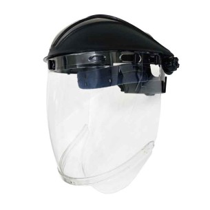 FACEGUARD-N, Curved toric clear screen with chin guard 2mm