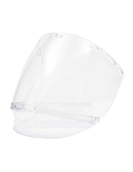 Visière Courbée Torique, PC transparent 39.5x20 cm, 2mm épaisseur